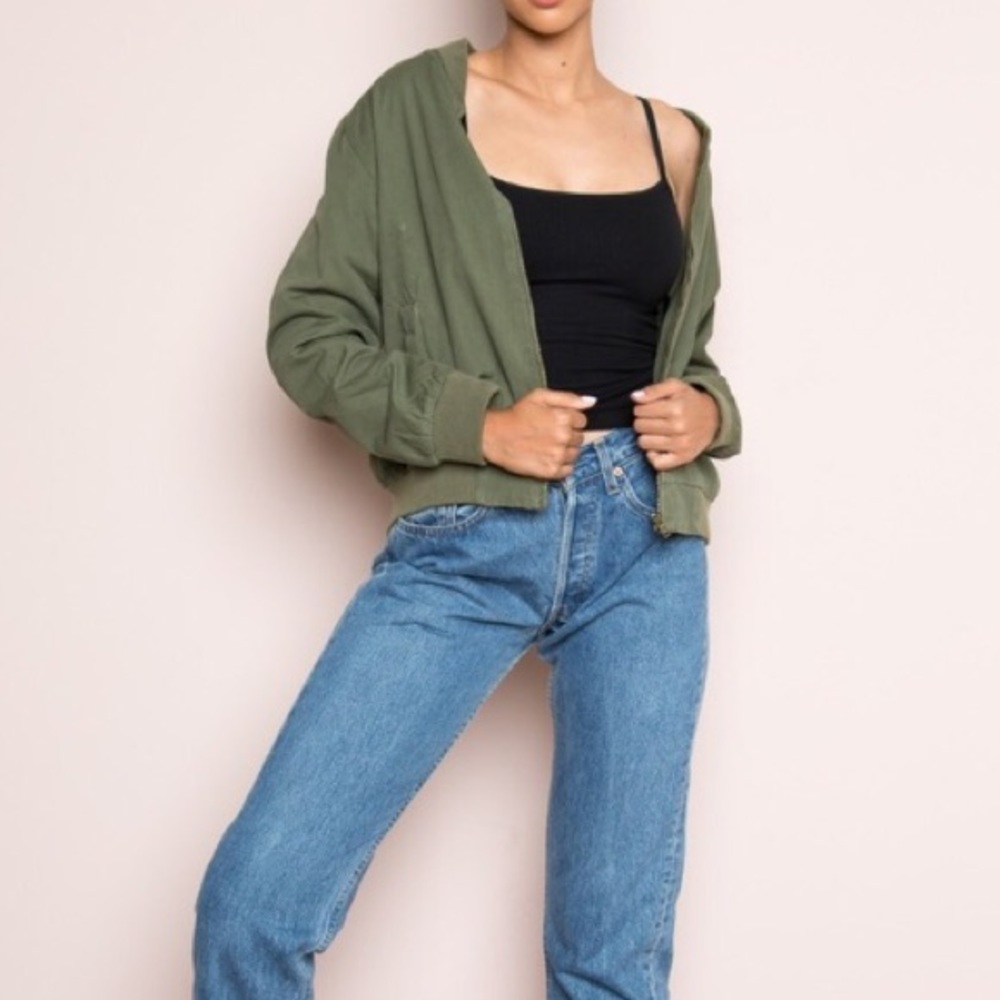 Olive bomber jacket - Picture 2 of 6